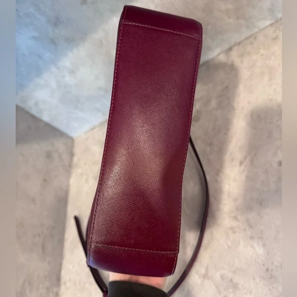 Kate Spade New York Perry Small Backpack Deep Berry Saffiano Leather Kate Spade New York Perry Deep Berry Deep Berry Saffiano  main image 4